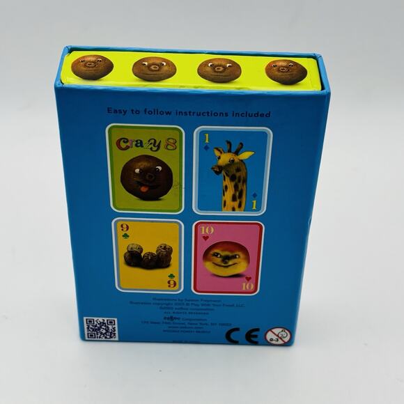 NEW Eeboo Crazy Faces Card Game 2005 Crazy Eights 8's Sealed Hard to Find Rare - Picture 7 of 8